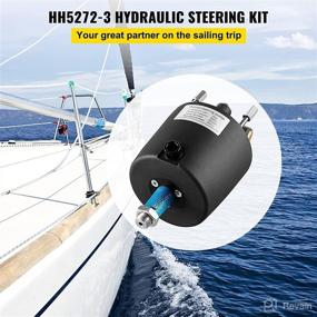 img 3 attached to Bestauto Hydraulic Steering HH5272 3 Outboard