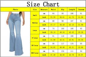 img 2 attached to Chic And Edgy: CutieLove Women'S High-Waisted Ripped Bell Bottom Jeans