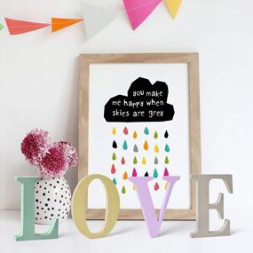 img 3 attached to Spread Love With FUN LITTLE TOYS Wooden Letters - Perfect Valentines Day Decorations For Home And Weddings