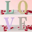 spread love with fun little toys wooden letters - perfect valentines day decorations for home and weddings logo