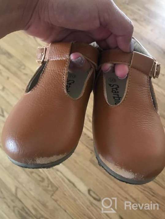 img 1 attached to Premium Leather Toddler Mary Janes With Hard Sole: Wide Range Of Colors & Durability For Toddler School Shoes And More review by Nathan Guzman