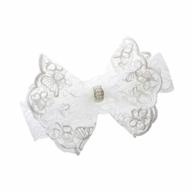 baptism christening headbands girls flower logo