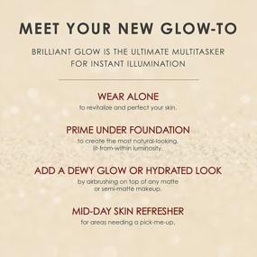 img 2 attached to TEMPTU Brilliant Glow Illuminating Primer & Skin Perfector: Hydrating Formula, Natural-Looking, Luminous Glow, Ideal For Priming And Perfecting Complexion, Offered In Two Gorgeous Shades