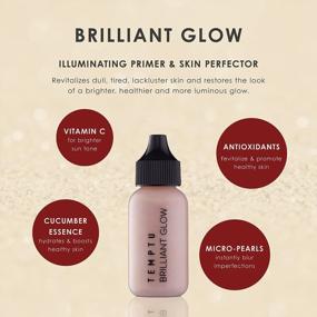 img 3 attached to TEMPTU Brilliant Glow Illuminating Primer & Skin Perfector: Hydrating Formula, Natural-Looking, Luminous Glow, Ideal For Priming And Perfecting Complexion, Offered In Two Gorgeous Shades