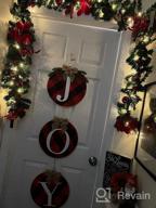 img 1 attached to 9FT Christmas Garland With Poinsettia And Lights, Pine Cones, Berry Clusters, Timer 8 Mode Artificial Xmas Decorations For Door, Mantle, Fireplace, Window, Stairs Holiday review by Johnny Santana