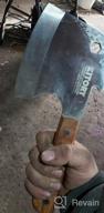 img 1 attached to Super Heavy-Duty Kitchen Axe Knife: Kitory Frozen Meat Cleaver For Big Bone And Frozen Meat - 1.68LB - K2 Butcher Chopper review by Paul Zimmer