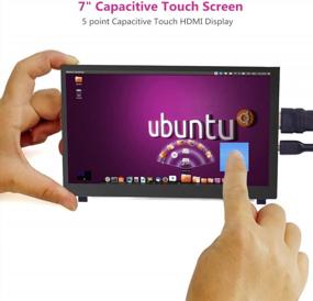 img 3 attached to ELECROW 7" Portable Raspberry Touchscreen - CapACitIve, 1024X600 Resolution