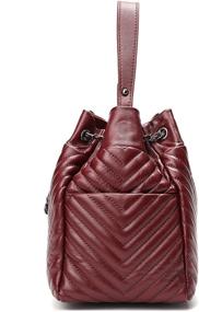 img 3 attached to EvaLuLu Quilted Shoulder Sheepskin Leather Women's Handbags & Wallets : Totes