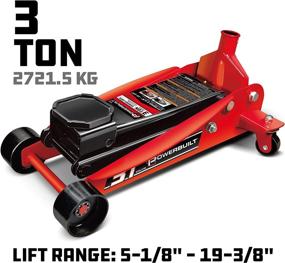 img 3 attached to Powerbuilt 647593 Heavy-Duty 3-Ton Gear Drive Floor Jack by Alltrade