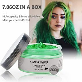 img 3 attached to Get Ready For Fun With Natural Green Temporary Hair Dye Wax - Ideal For Cosplay, Halloween And Christmas Parties!