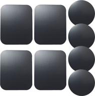 salex replacement metal plates set (8 pack) for magnetic car phone holders logo