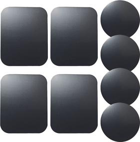 img 2 attached to SALEX Replacement Metal Plates Set (8 Pack) For Magnetic Car Phone Holders