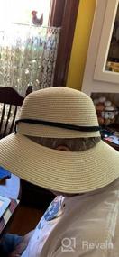 img 5 attached to Women'S UPF 50+ Sun Bucket Straw Hat With Lanyard - Foldable Summer Beach, Fishing, Safari & Garden Protection