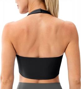 img 4 attached to Lavento Women'S Halter Sports Bra - The Ultimate Yoga Bralette Crop Top