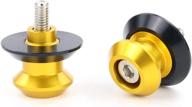 xitomer m8 x1.25 motorcycle swing arm spools/swing arm stand screw - compatible with gsx-r600/750/1000, sv, cbr600rr/1000rr, z650/z900/zx-6r/zx-10r, ninja400, s1000rr (gold) логотип