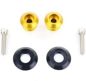 img 3 attached to Xitomer M8 X1.25 Motorcycle Swing Arm Spools/Swing Arm Stand Screw - Compatible with GSX-R600/750/1000, SV, CBR600RR/1000RR, Z650/Z900/ZX-6R/ZX-10R, Ninja400, S1000RR (Gold)