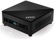 мини-пк msi cubi 5, intel core i3-10110u, 8 гб озу, 256 гб ssd, wi-fi 5, bluetooth 5.1, usb-c, двойной дисплей, бесшумный, windows 10 home (модель: 10m-027us) логотип