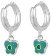 sterling silver butterfly birthstone huggie hoop earrings for girls logo