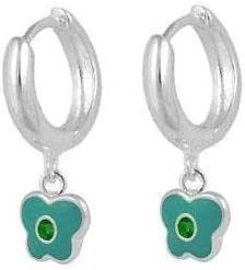 img 1 attached to Sterling Silver Butterfly Birthstone Huggie Hoop Earrings For Girls