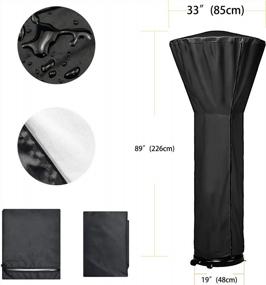 img 3 attached to 210D Patio Heater Covers 89Inches Waterproof With Zipper For Outdoor Heater 24 Months Use