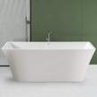 ferdy sentosa 59 acrylic freestanding bathtub contemporary soaking tub brushed nickel drain linear overflow easy installation logo