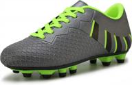 hawkwell athletic comfortable soccer shoes for kids - suitable for indoor and outdoor use, available in toddler, little kid, and big kid sizes logo