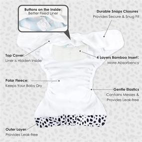 img 2 attached to Wegreeco Washable Reusable Diapers Inserts Diapering ~ Cloth Diapers