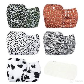 img 4 attached to Wegreeco Washable Reusable Diapers Inserts Diapering ~ Cloth Diapers