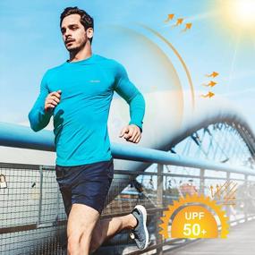 img 2 attached to Stay Protected Outdoors With Men'S Quick-Dry Long Sleeve Shirts - UPF 50+ Sun Protection For Running, Fishing, And Hiking
