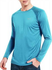 img 4 attached to Stay Protected Outdoors With Men'S Quick-Dry Long Sleeve Shirts - UPF 50+ Sun Protection For Running, Fishing, And Hiking