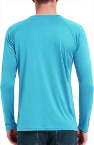 img 3 attached to Stay Protected Outdoors With Men'S Quick-Dry Long Sleeve Shirts - UPF 50+ Sun Protection For Running, Fishing, And Hiking