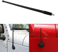 🚗 auxmart antenna replacement - 13 inch flexible rubber antenna for jeep wrangler jk jl 2007-2019 logo