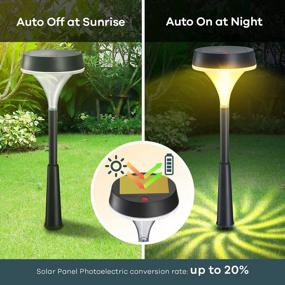 img 3 attached to Enhance Your Outdoor Space With Linkind'S Waterproof Solar Pathway Lights - 8 Pack Warm White Garden Lights For Walkway, Driveway & Backyard