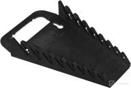 ernst manufacturing 5047 gripper wrench organizer, 8 tool, black: efficient storage solution for tools logo