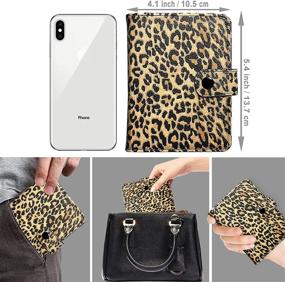 img 1 attached to 🐆 Leopard-print PU Leather Passport and Vaccine Card Holder - Travel Wallet Combo for Women and Men with Vaccination Card Slot