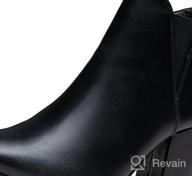img 1 attached to Stylish Vepose Women'S Slip-On Ankle Boot With Stacked Block Heel And Chelsea Style Design - 9630 review by Dan Worku