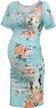 musidora solid & floral maternity dress: stylish comfort for casual wear or baby shower logo