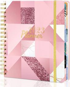 img 4 attached to 2023 Hardcover Planner - 12 Month Agenda W/ Stickers, Tabs & Laminated Dividers For Women | Jan-Dec