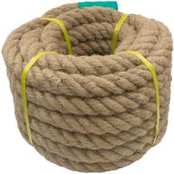 aoneky jute rope: versatile 1/2 inch x 48 feet twisted hemp rope for crafts, climbing, hammock, cat scratching post, and more! logo