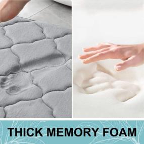 img 2 attached to Experience Ultimate Comfort And Safety With The OLANLY Memory Foam Bath Rug For Your Bathroom