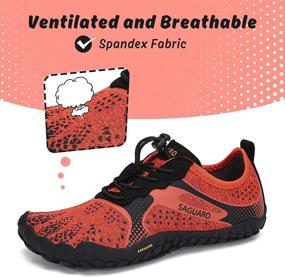 img 3 attached to 👟 SAGUARO Anti Slip Girls' Athletic Barefoot Sneakers: Maximum Performance and Style