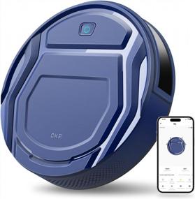 img 4 attached to Blue OKP Life K2 Robot Vacuum Cleaner with 1800mAh Battery