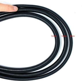 img 2 attached to 🔗 Xyemao 72'' Bungee Cord with Carabiner Steel Hook - 4 Pack, 1/3'' Diameter, Strong Elastic Rope for Luggage Rack, Car, Camping, Hand Carts - Heavy Duty Straps in Black