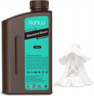 sunlu standard photopolymer fast curing resin for 4k/8k lcd/dlp/sla 3d printer, 405nm uv curing 3d printing resin, 2000g - excellent fluidity & easy to use logo