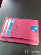 img 1 attached to RFID Blocking Front Pocket Wallet With Detachable D-Shackle For Minimalist Men And Women - EcoVision Slim Credit Card Holder review by Steven Murray