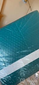 img 5 attached to Fuxury Teal Bubble Mailers - упаковка 25, водонепроницаемые мягкие конверты 8,5x12 дюймов с сильной адгезией для доставки малого бизнеса, книг, одежды и косметических принадлежностей