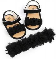 ohwawadi baby girl mary jane flats - perfect princess wedding dress shoes for newborns, infants, and babies логотип