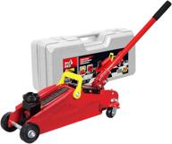 🔴 high-capacity 2 ton (4,000 lb) red torin t82012 hydraulic trolley service/floor jack with blow mold carrying storage case логотип