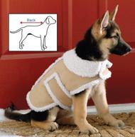 🐶 shearling fleece dog winter coat - small size by collections etc логотип