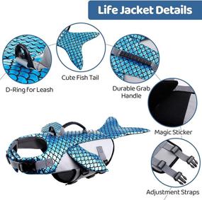 img 2 attached to 🐶 ASENKU Ripstop Dog Life Jacket - Adjustable Safety Vest for Dogs with High Buoyancy and Durable Rescue Handle - Ideal for Small, Medium, and Large Dogs